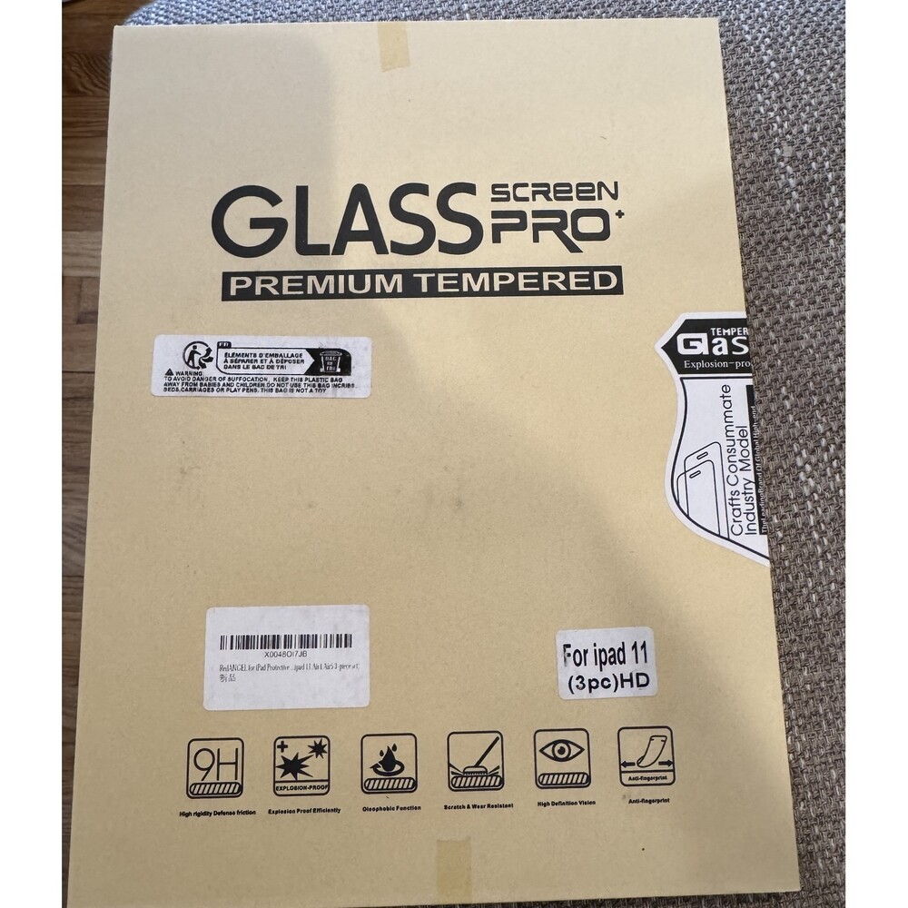 Glass ScreenPro Premium Tempered Screen Protector Ipad 11 3 Pieces HD